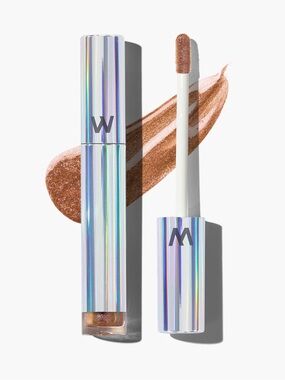 WONDERSKIN WONDER BLADING TOP GLOSS - GOLD GLITTER New in box